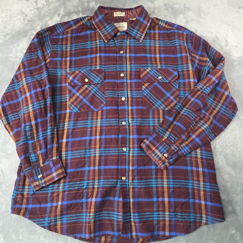 Vintage Saugatuck Dry Goods flannel shirt size XL Hiking Outdoor Camping...‎